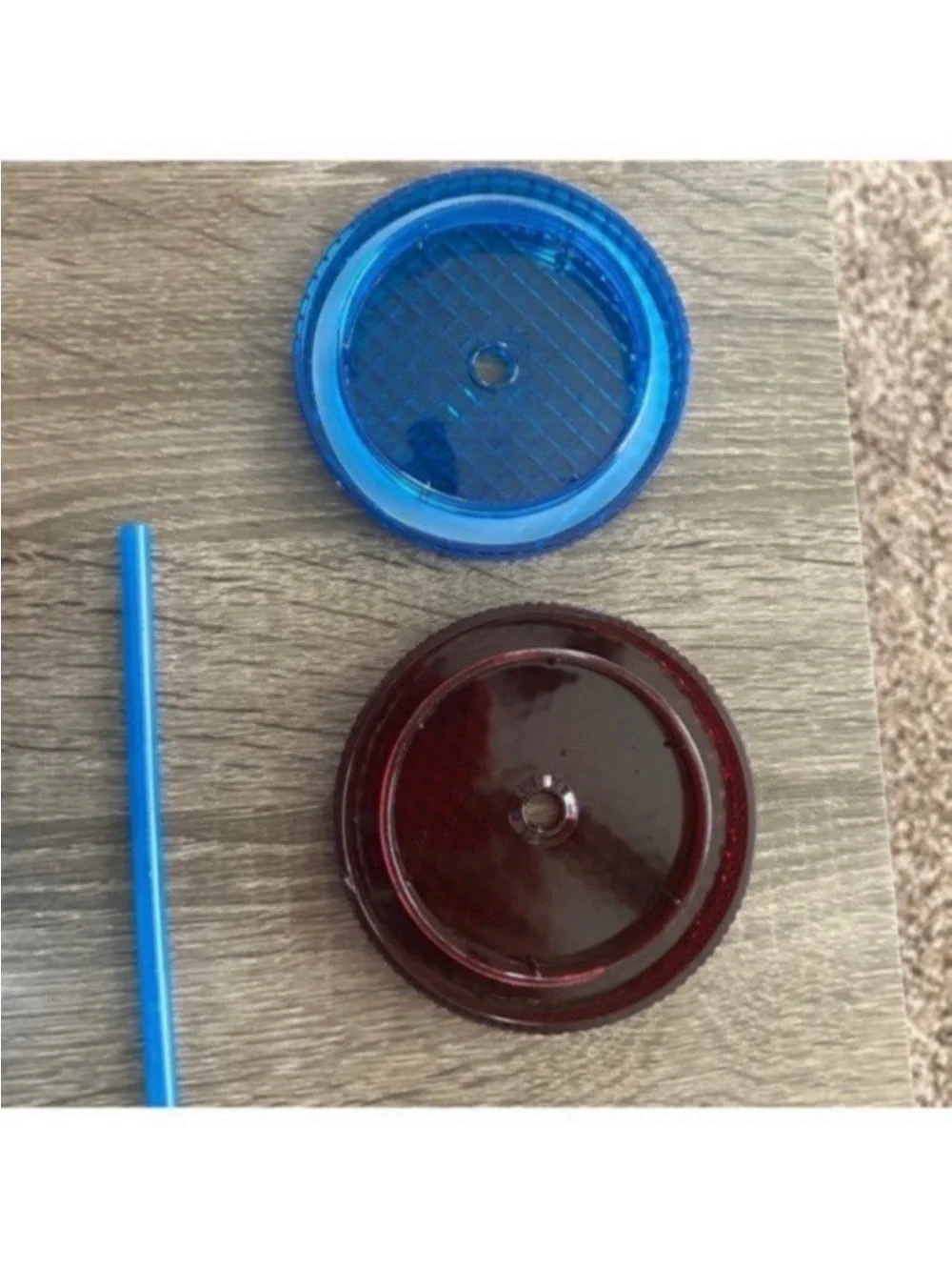 Studded Double Tumbler Set - Blue & Burgundy
